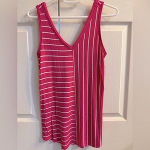 Maurice’s Tank Top Pink Stripes Size XS